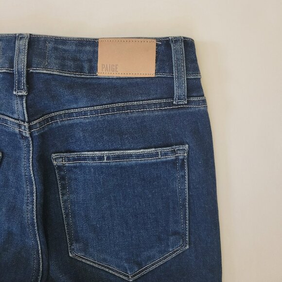 PAIGE  Margot High Rise Skinny Ankle Distressed Jean, Lookout Destructed - Picture 6 of 13